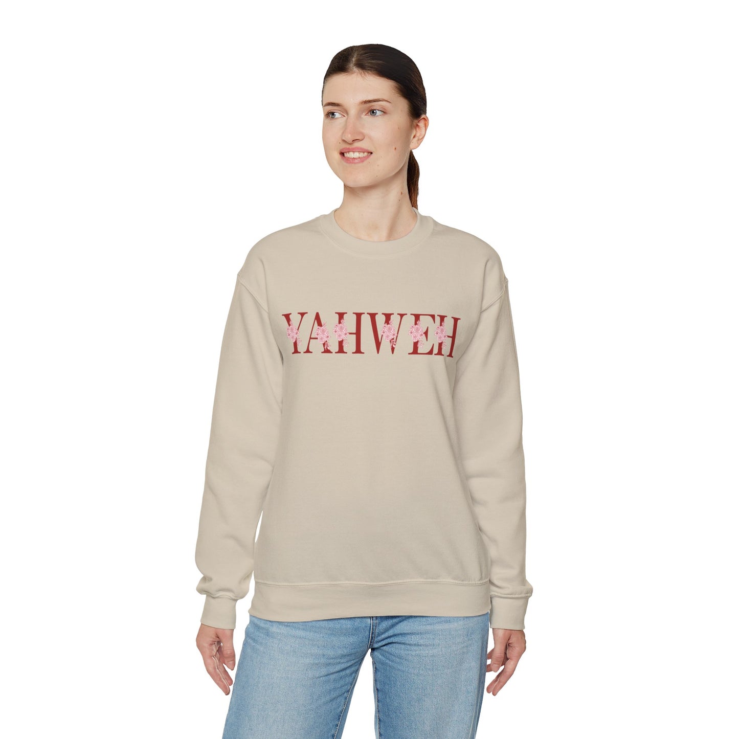 Yahweh Sweatshirt, YHWH Sweatshirt, Name of God Sweatshirt, YHVH Crewneck, Jehovah Sweater, Hebrew Name of God, messianic Jewish sweatshirt