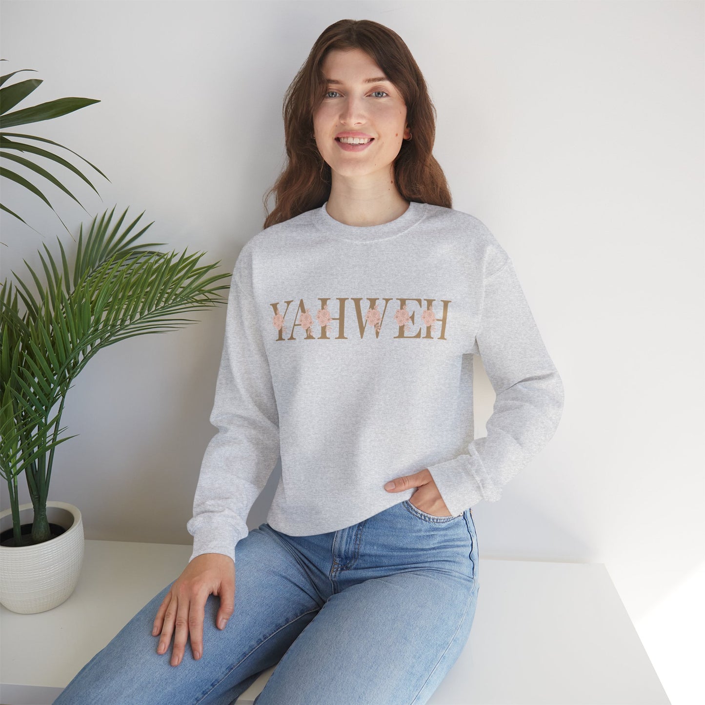 Yahweh Sweatshirt, YHWH Sweatshirt, Name of God Sweatshirt, YHVH Crewneck, Jehovah Sweater, Hebrew Name of God, messianic Jewish sweatshirt