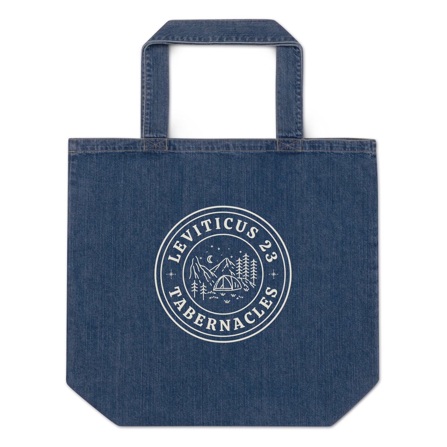 The Leviticus 23 Feast of Tabernacles Organic Denim Tote Bag