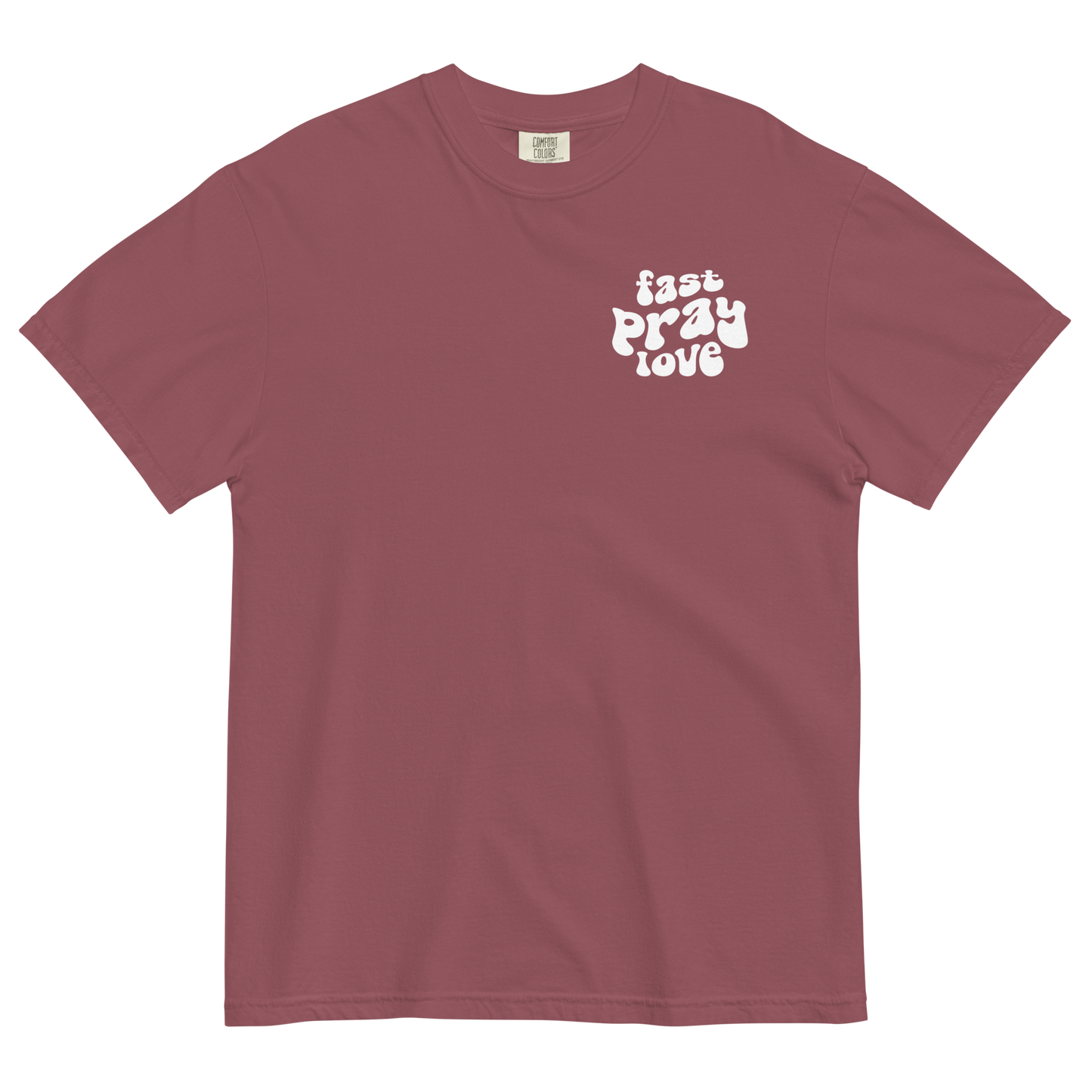 The Redeem My People Fast Pray Love Comfort Colors Tee: